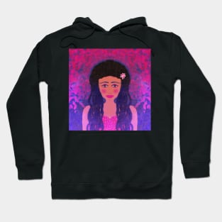 Princess portrait galaxy effect Hoodie